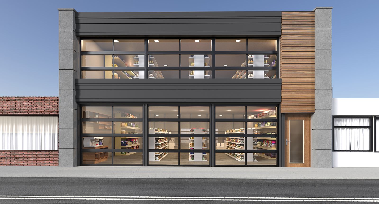 Possible Facade Front Store Front 2 Story