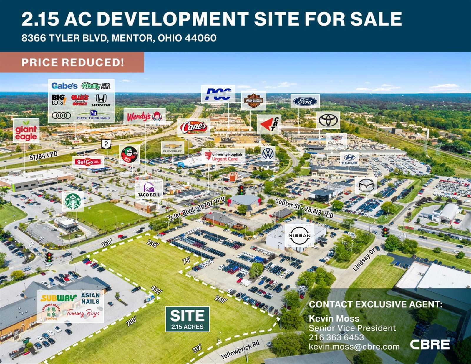 2.15 AC Development Site 8366 Tyler Boulevard - Image 1