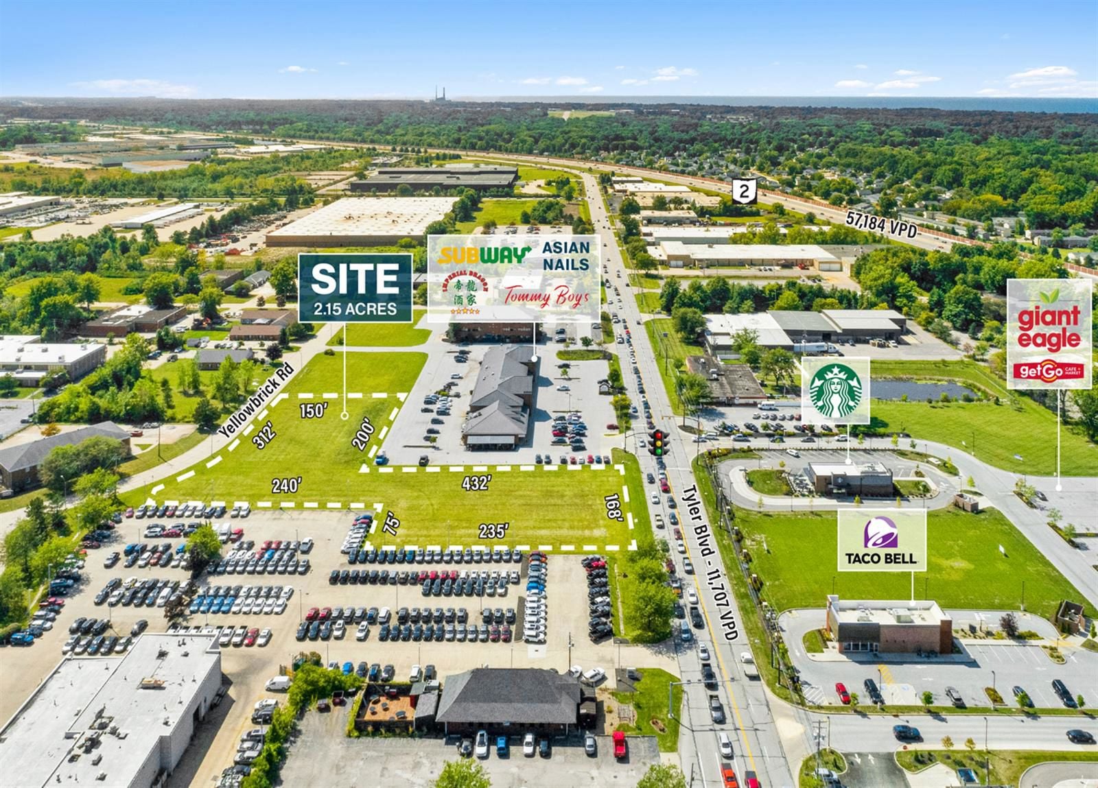 2.15 AC Development Site 8366 Tyler Boulevard - Image 2