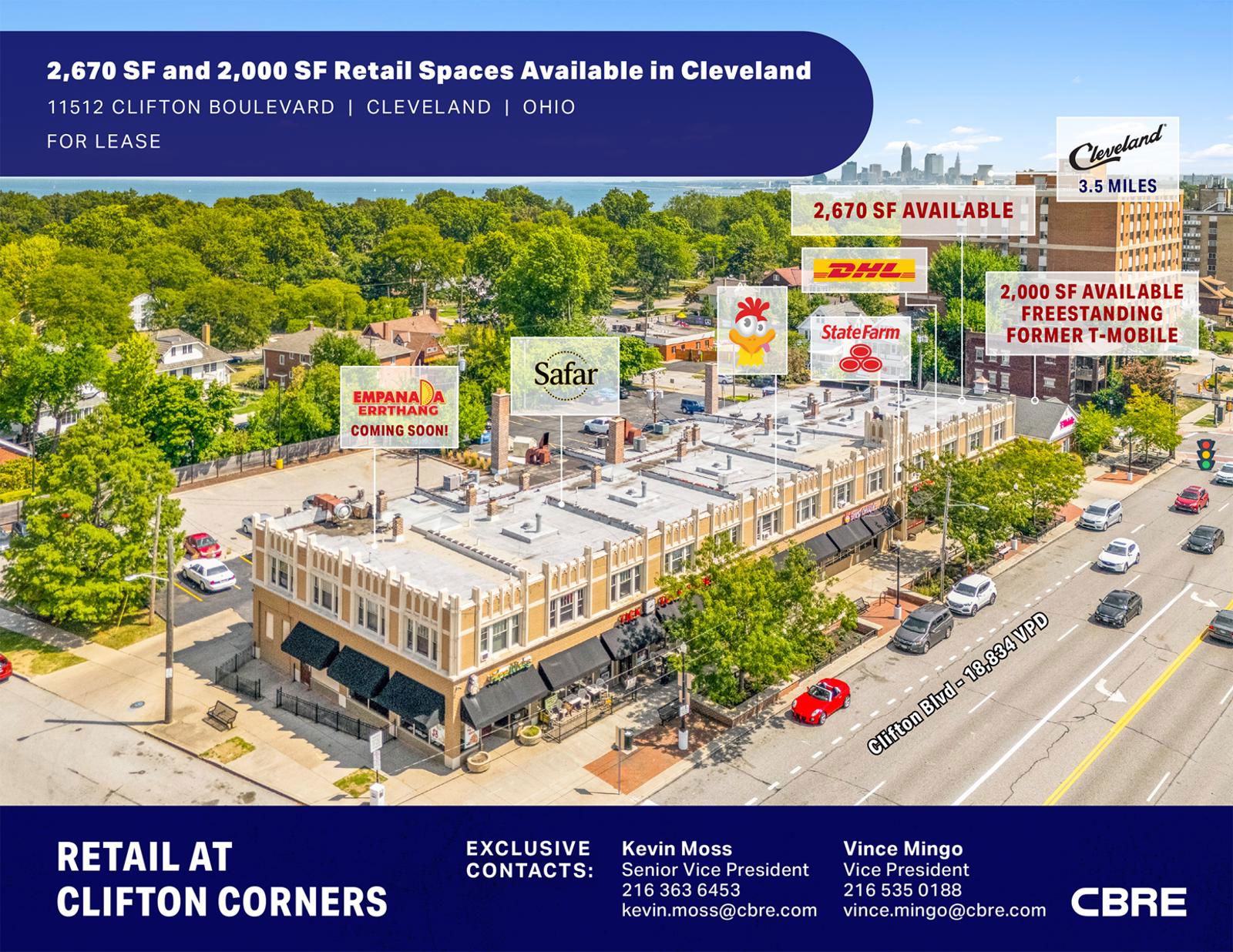 2,670 SF and 2,000 SF Retail Spaces Available in Cleveland 11512 Clifton Boulevard - Image 1