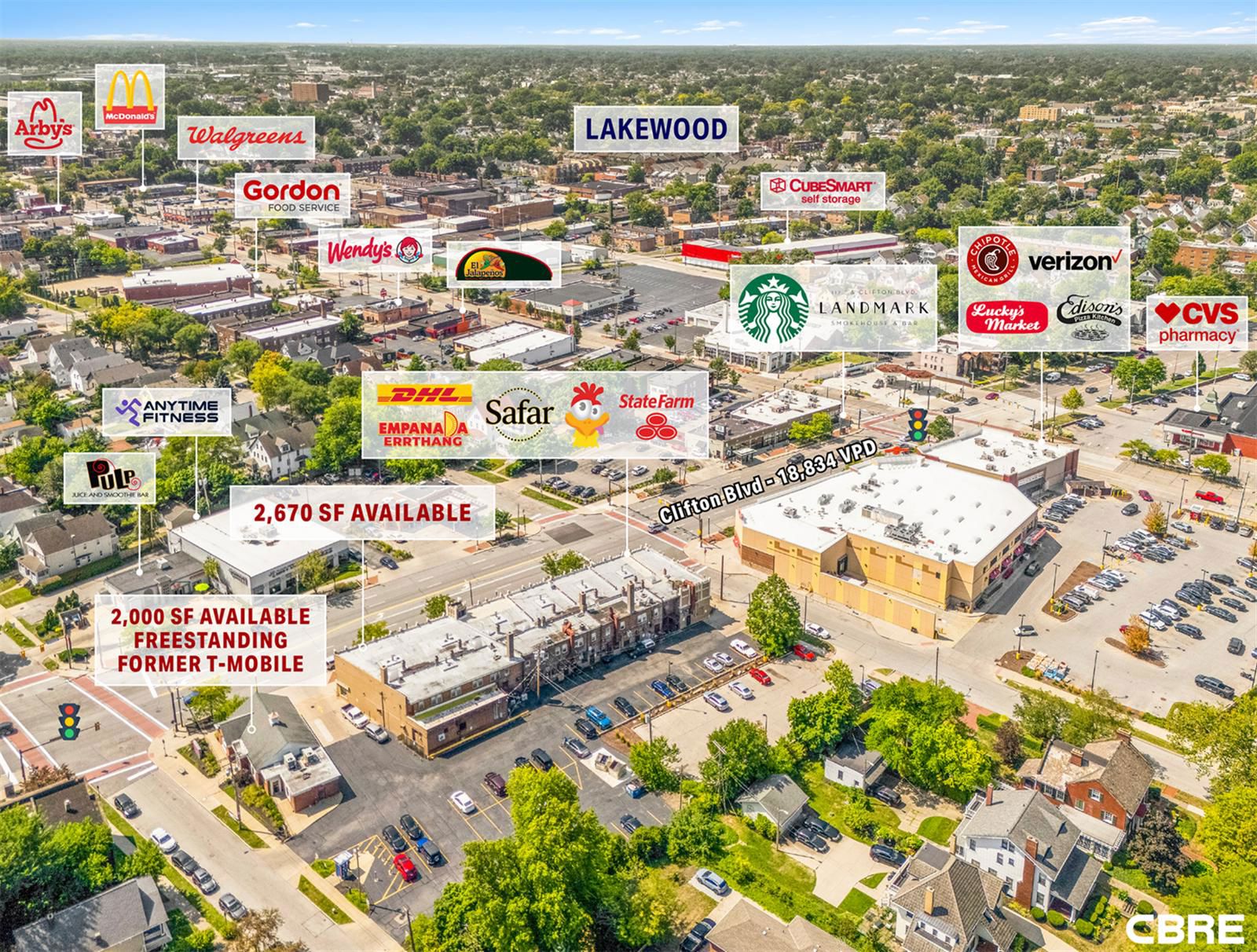 2,670 SF and 2,000 SF Retail Spaces Available in Cleveland 11512 Clifton Boulevard - Image 3