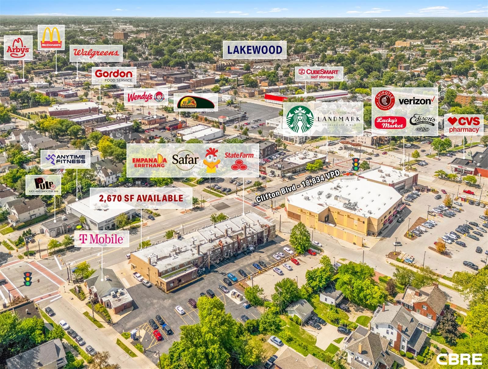 2,670 SF Retail Space Available in Cleveland 11512 Clifton Boulevard - Image 3