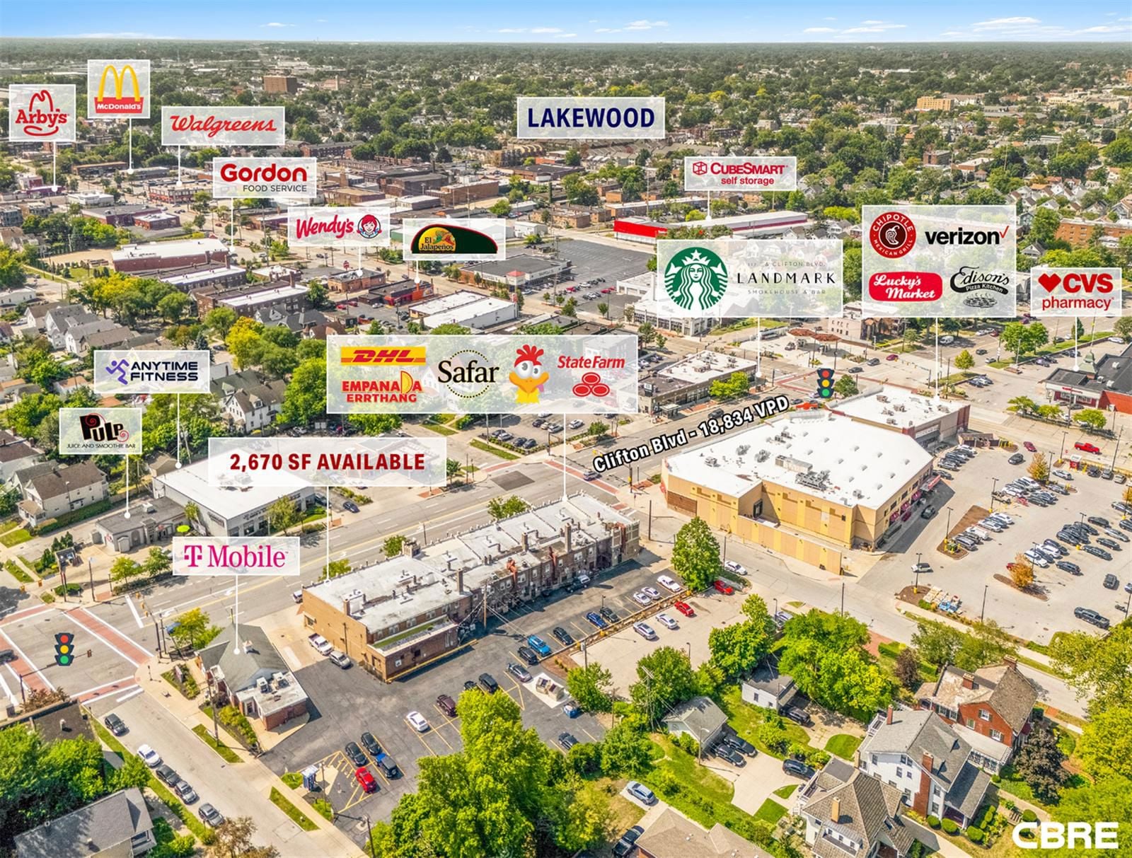 2,670 SF Retail Space Available in Cleveland 11512 Clifton Boulevard - Image 3