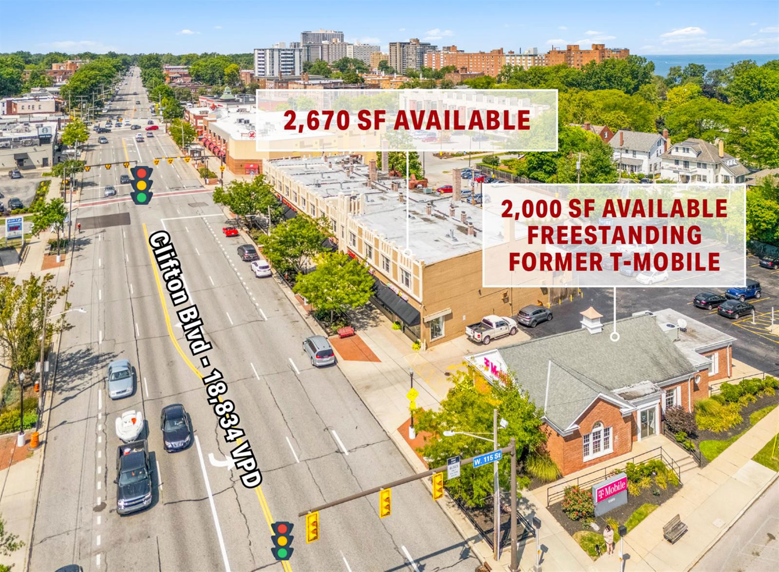 2,670 SF and 2,000 SF Retail Spaces Available in Cleveland 11512 Clifton Boulevard - Image 2