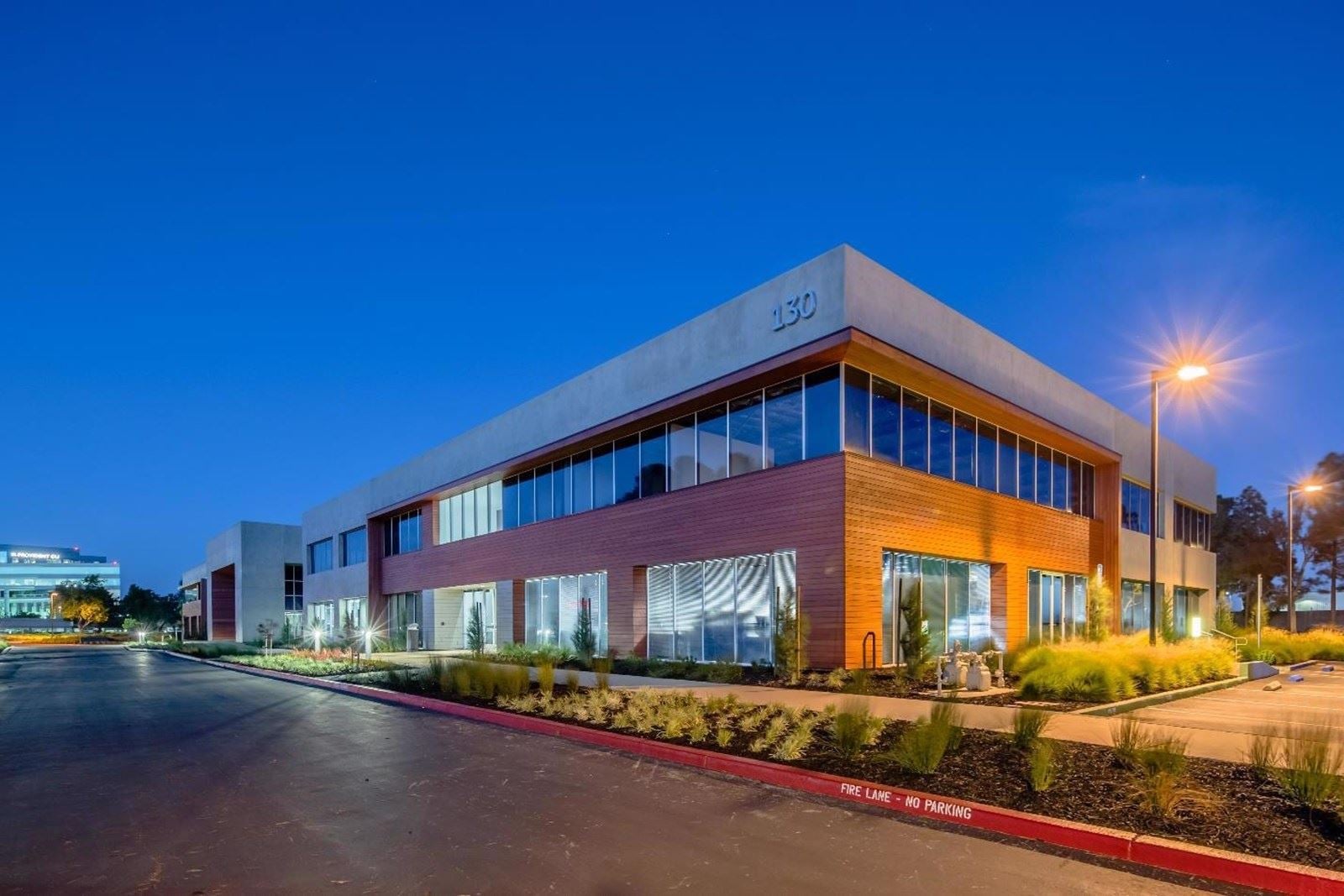 Shoreline Photos Building night time