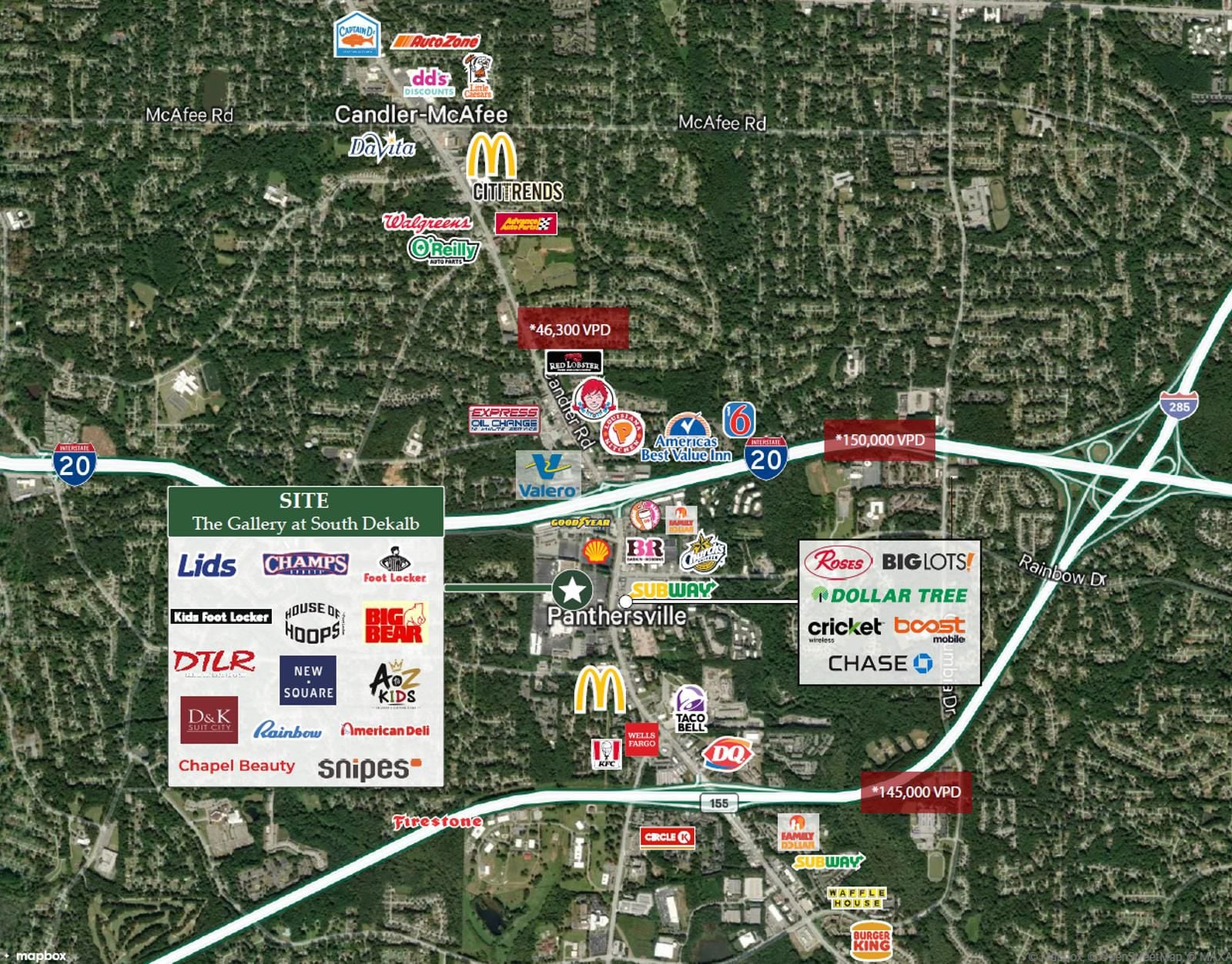 gallery at South DeKalb Retail Aerial 