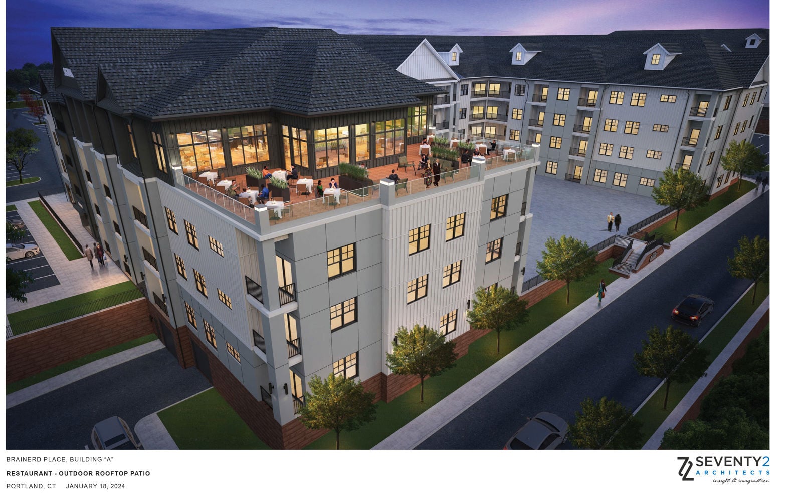 Brainerd Building A_Restaraurant Outdoor Rooftop Patio