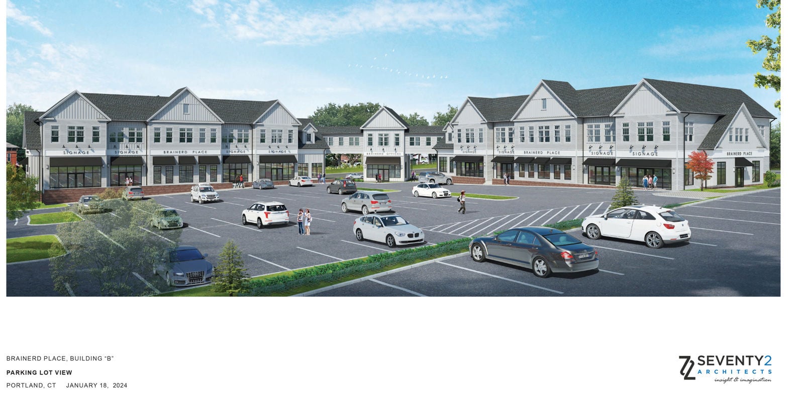 Brainerd Building B_Parking Lot View