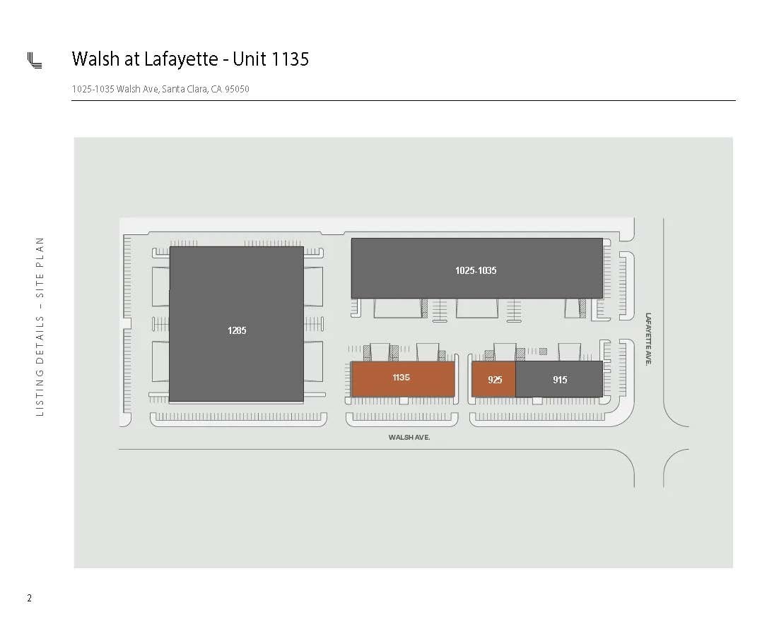 925 & 1135 Walsh Site Plan