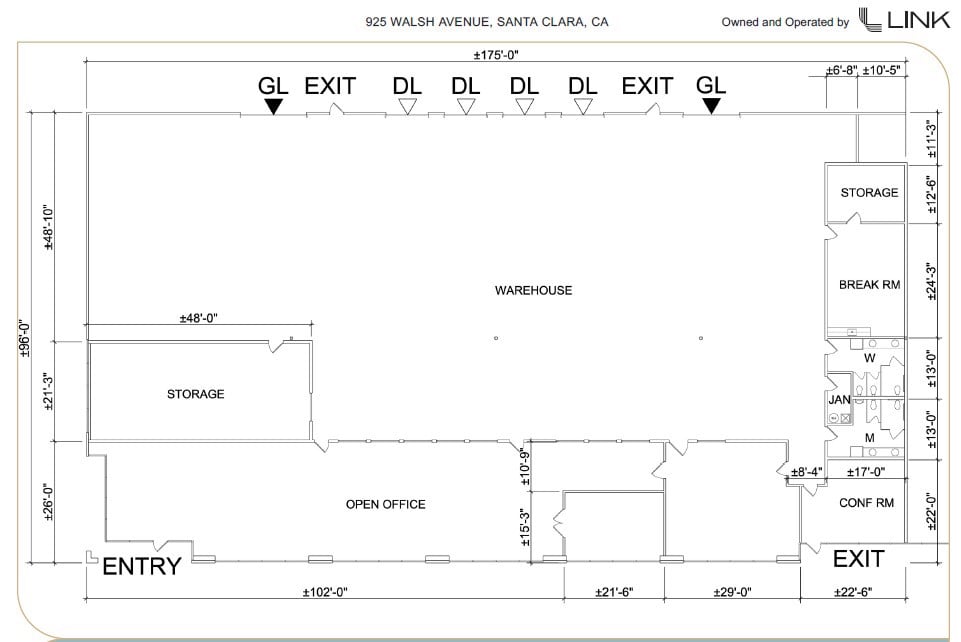 925 Walsh Floor Plan