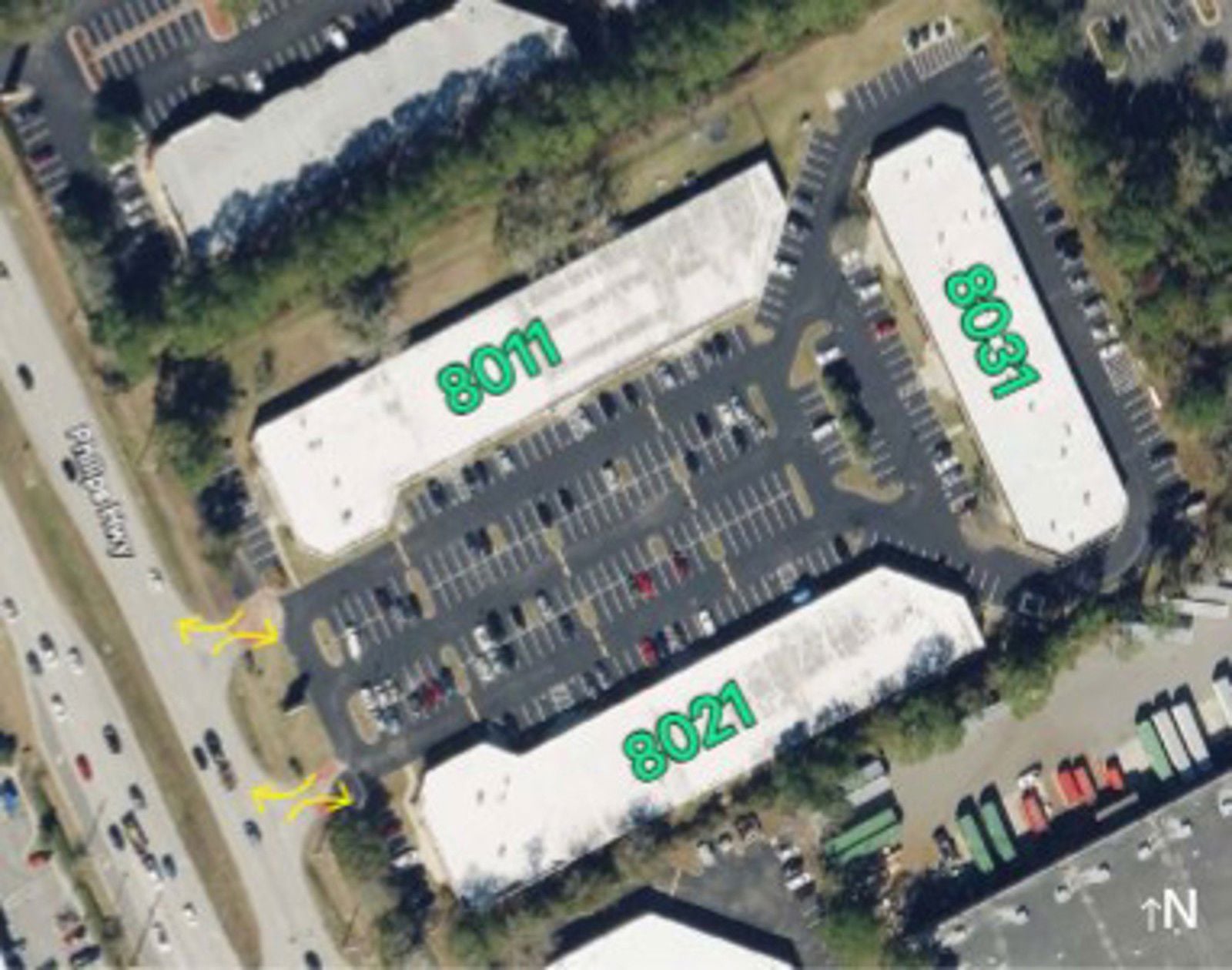 8011, 8021, 8031 building aerial