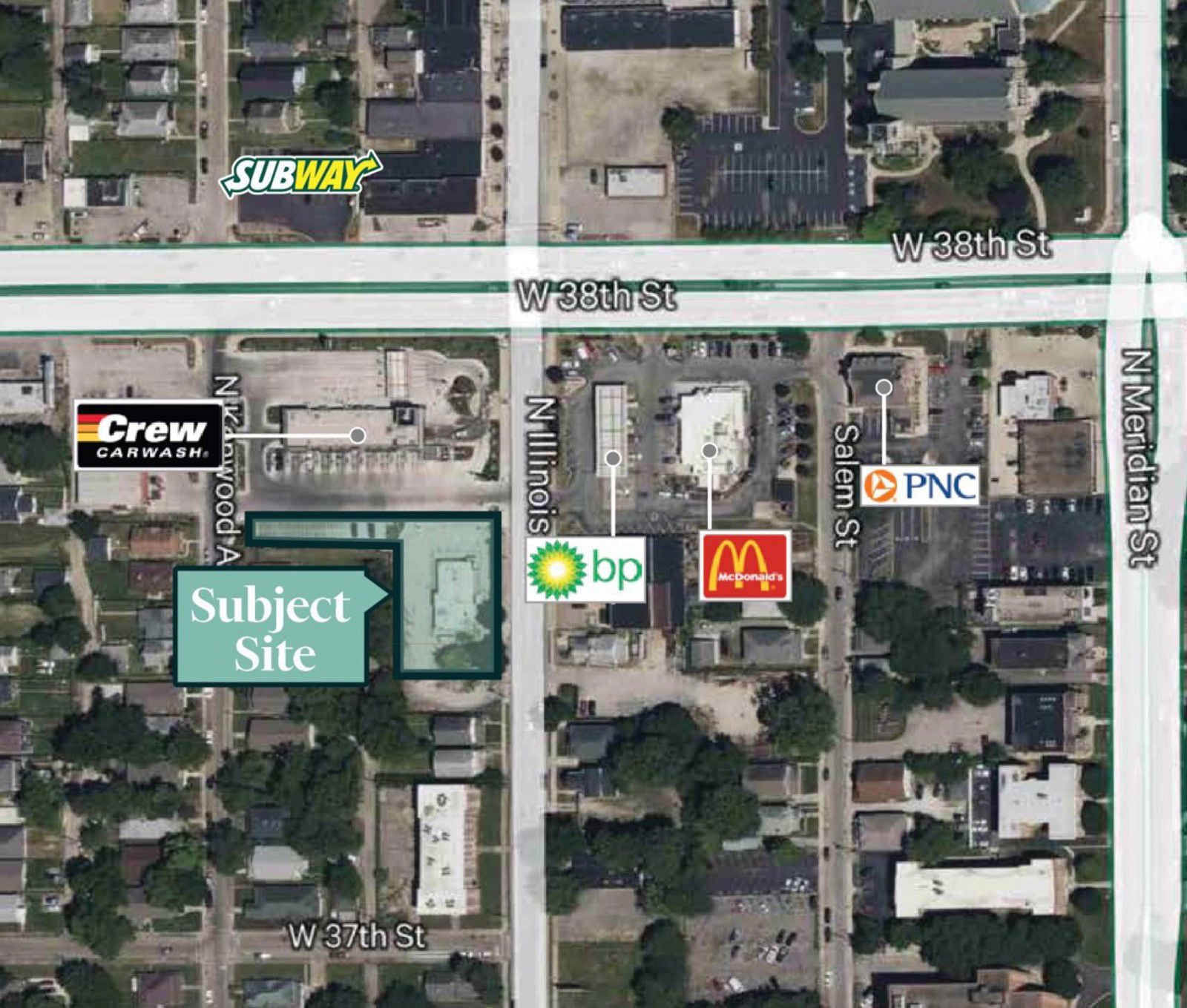 Updated Aerial 2026 Former Burger King 