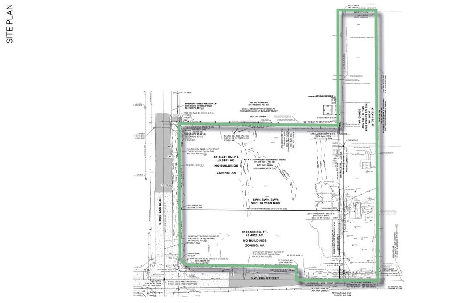 NEC SW 29th and Mustang Rd - site plan