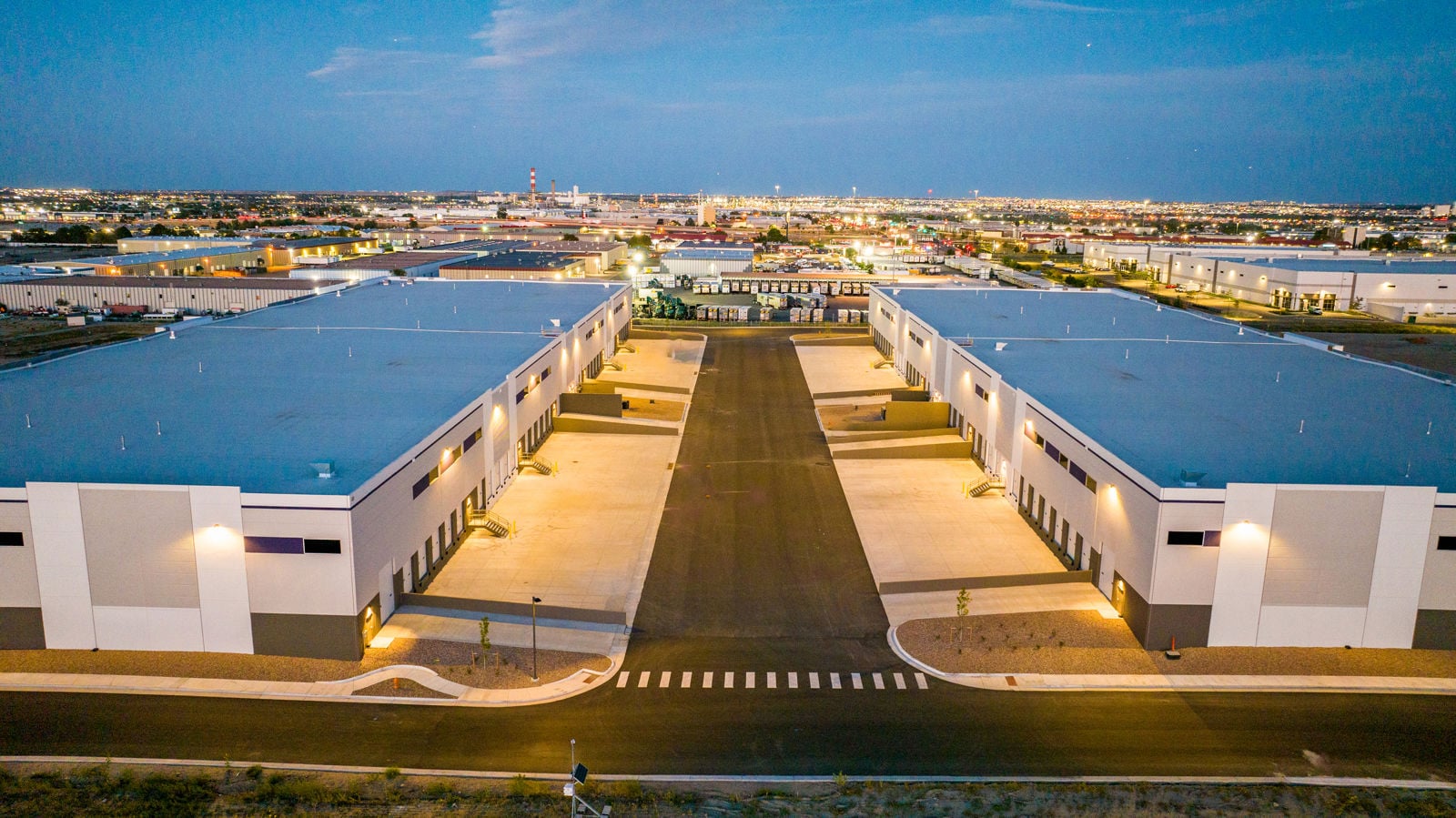 Exterior Aerial - Dusk 16