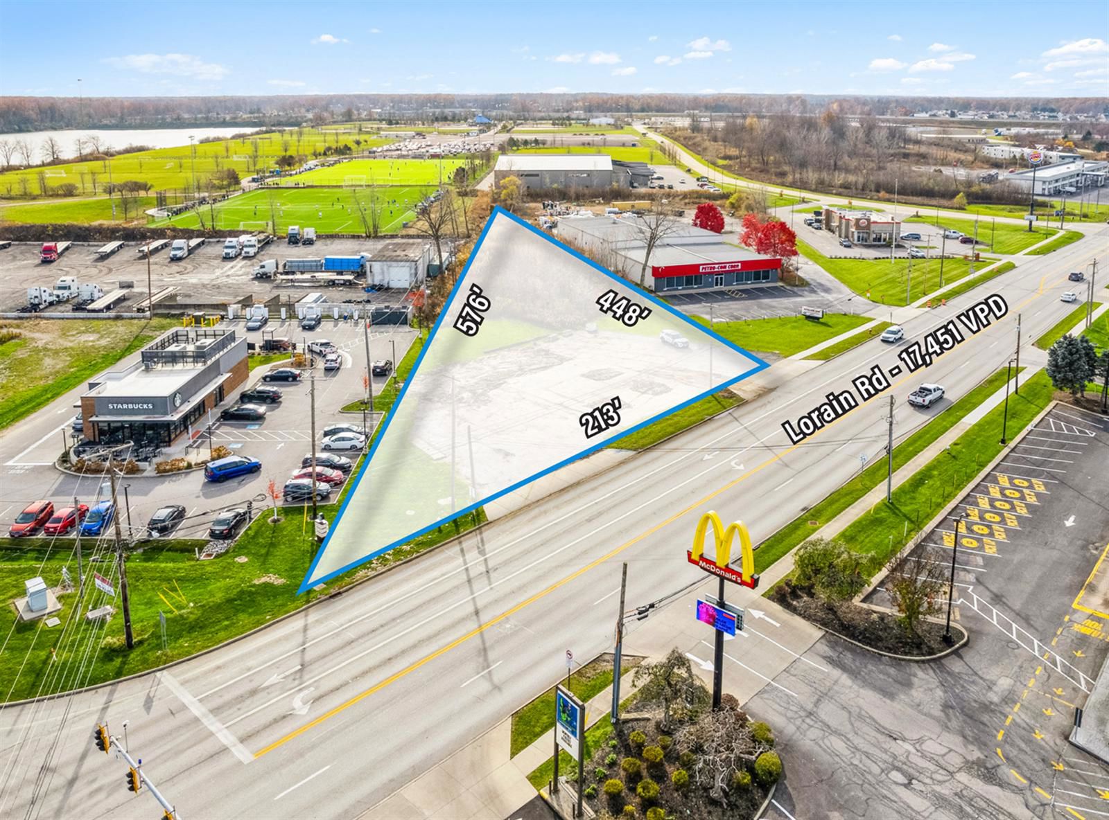 1 AC next to new SBux Ideal Zoning QSR, Car Wash, Retail 32499 Lorain Road - Image 2