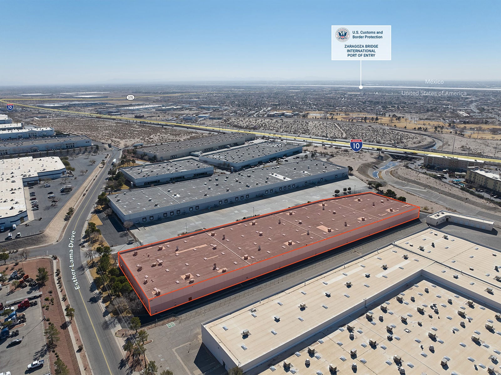 12110 Esther Lama Drive - Aerial View Showing POE