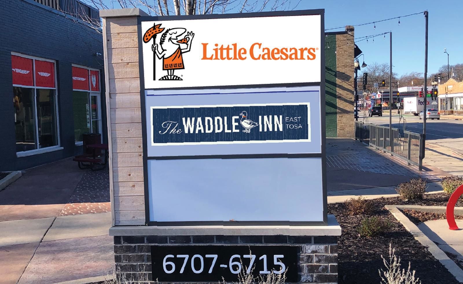 Monument sign