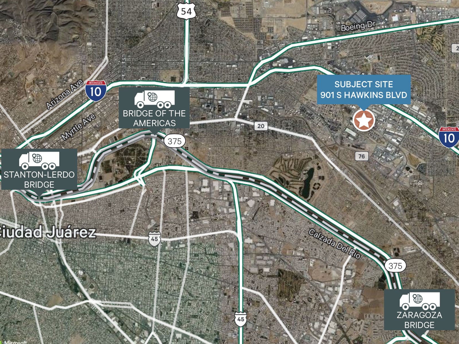 901 S Hawkins City Aerial