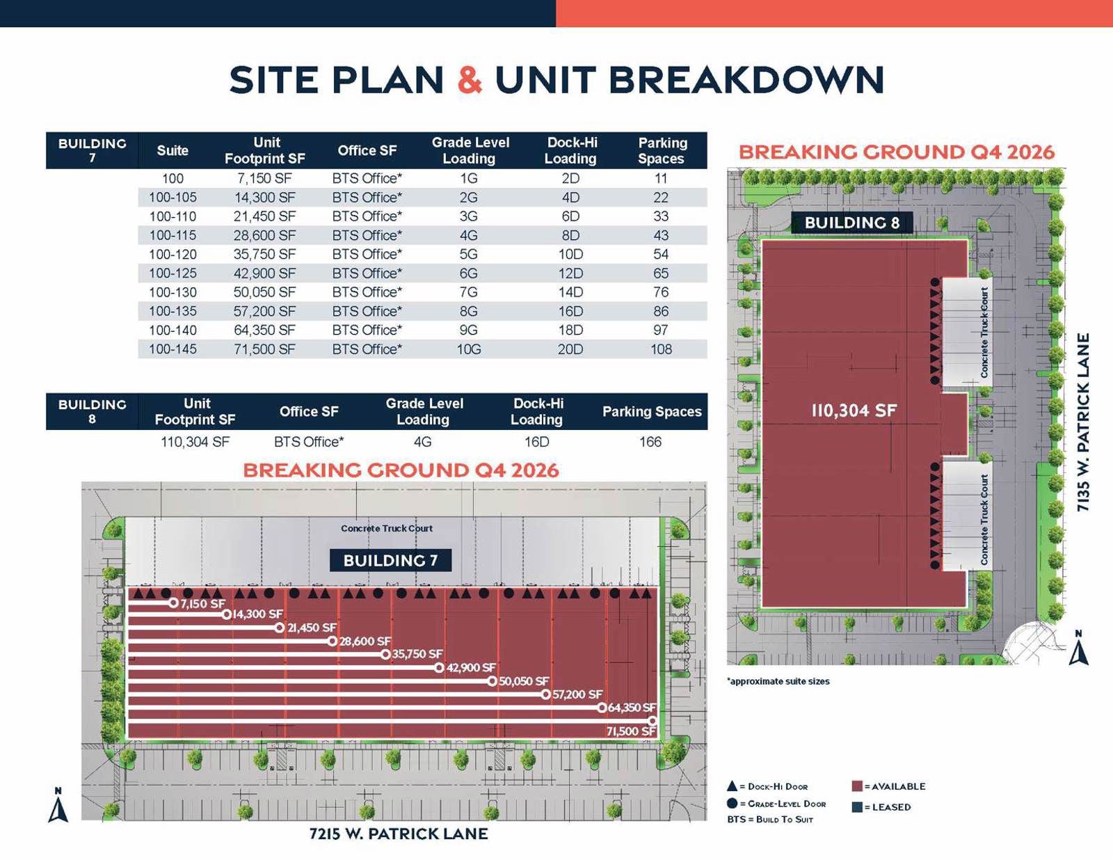 Bldg 7 - 8 Breakdown