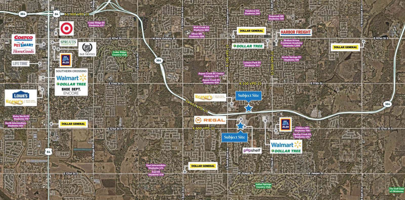 BA W Tucson and Aspen Creek Dr - wide - Aerial