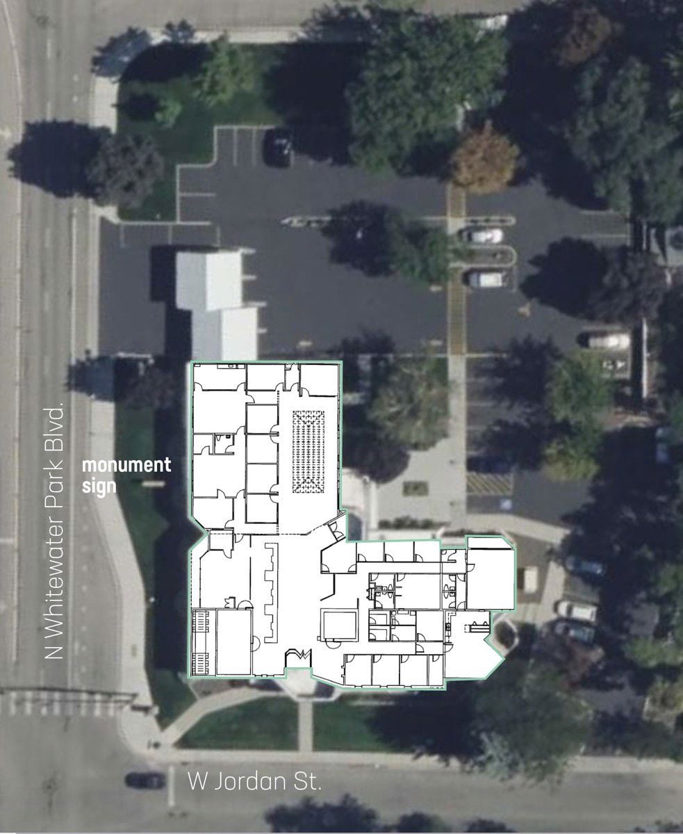 1010 N Whitewater Park Blvd aerial layover