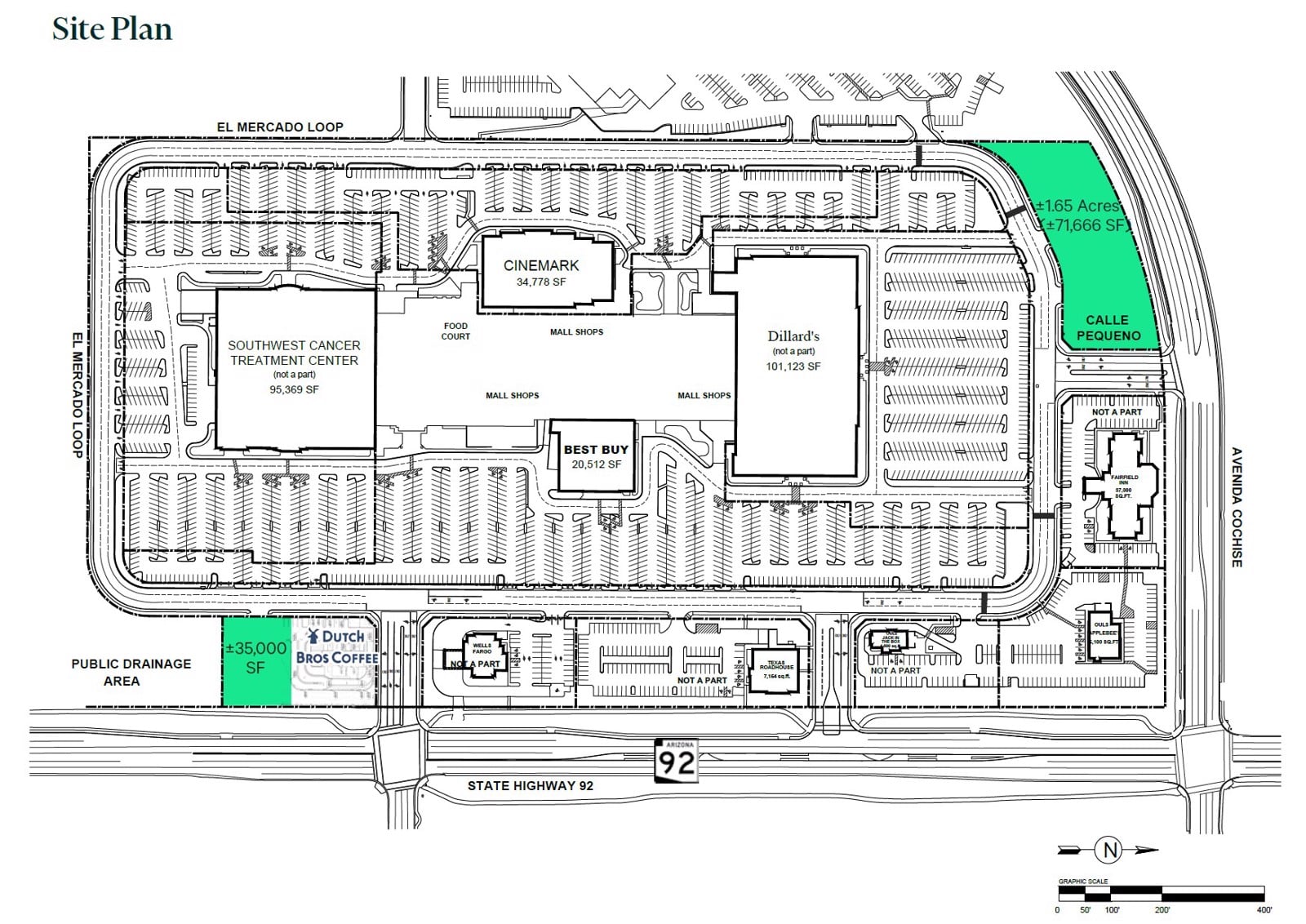 Mall at Sierra Vista Pads_site plan