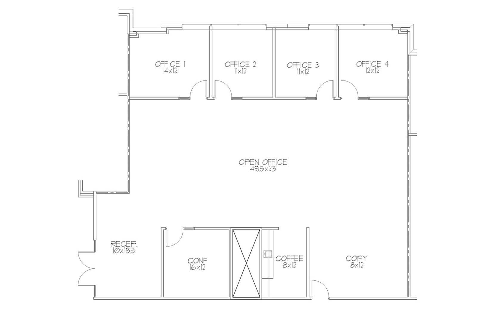 Floor plan- Suite 219 2,896 RSF