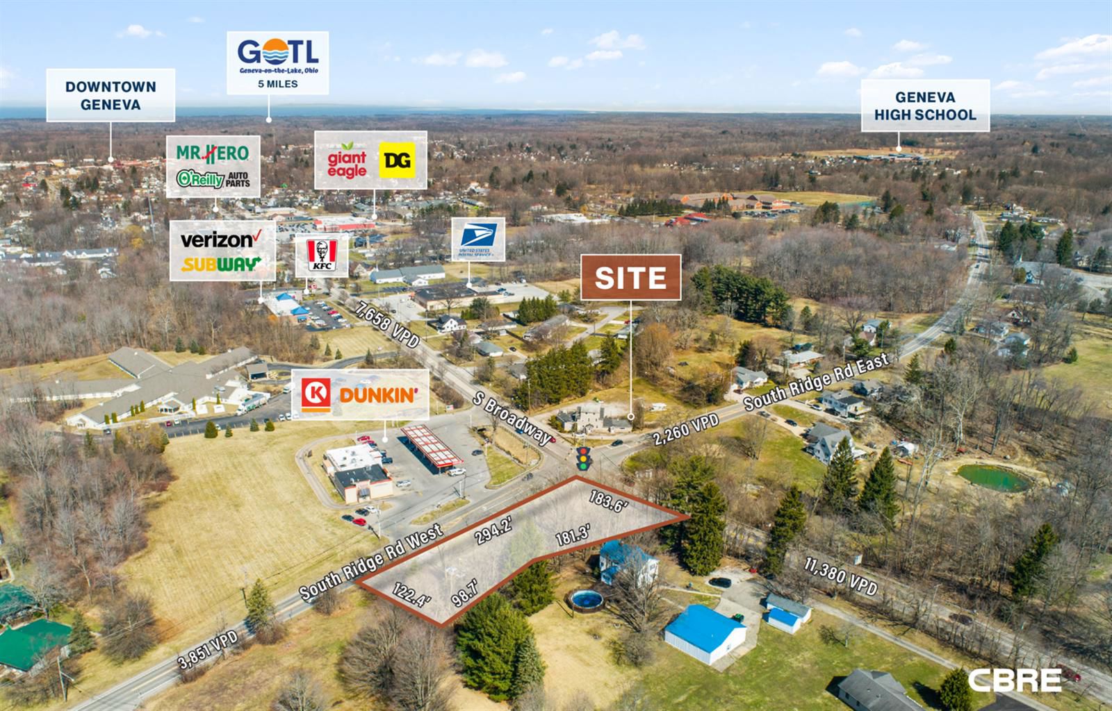 1 Acre Signalized Development Site 1200 South Broadway - Image 3