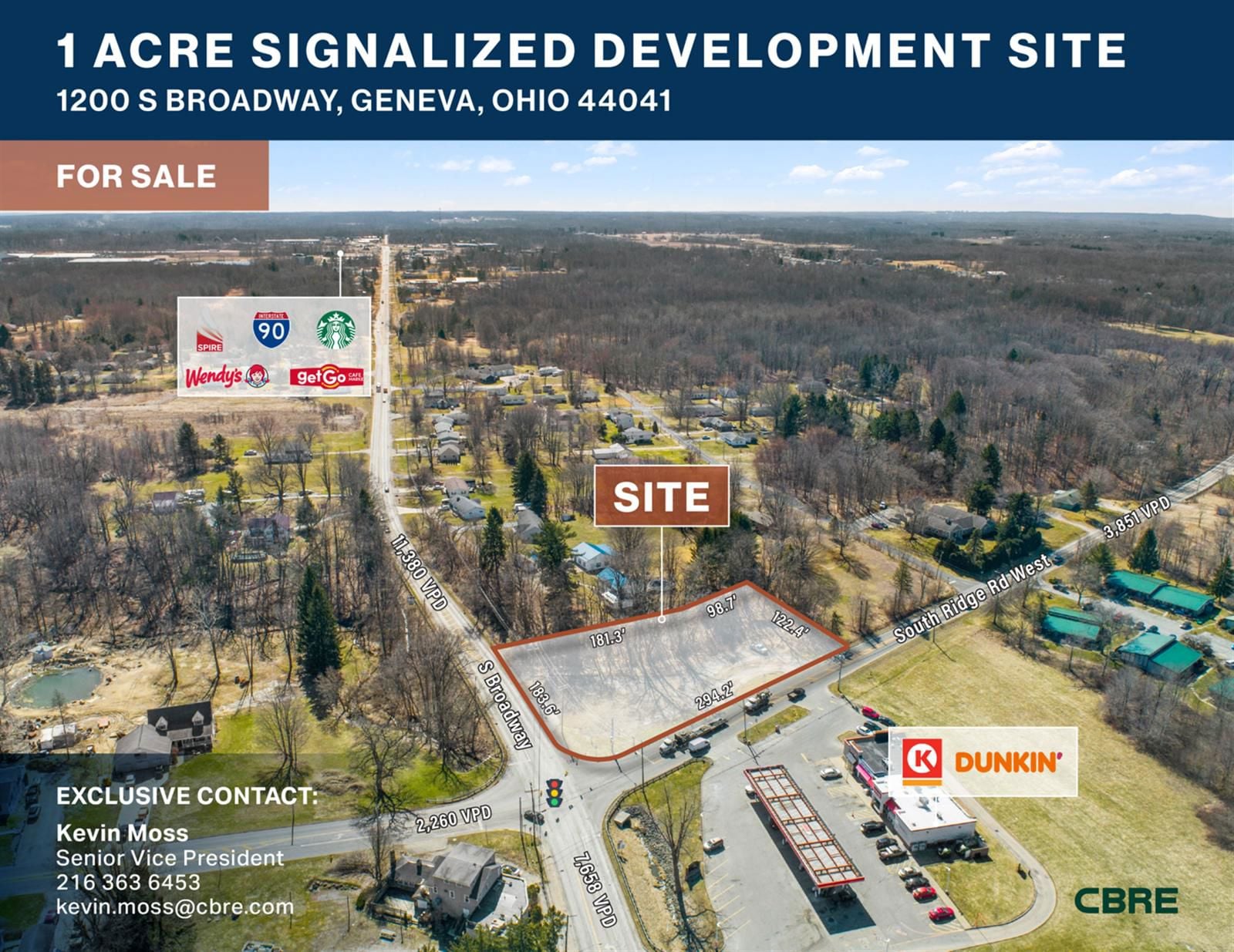 1 Acre Signalized Development Site 1200 South Broadway - Image 1