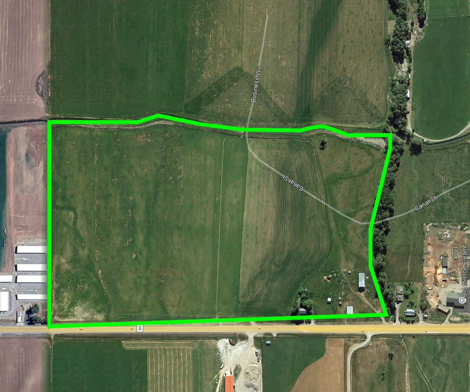 Google Map High Res, outlined