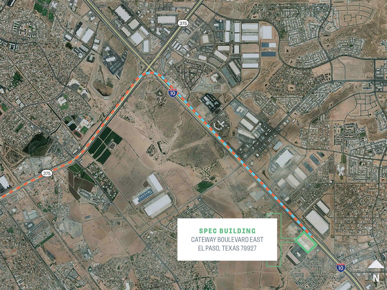 Puzio (11080 Gateway Boulevard East) - Aerial View - Zoomed Out