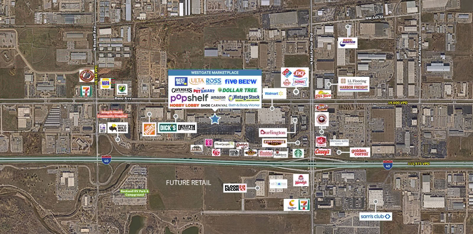 OKC Westgate Marketplace - Aerial