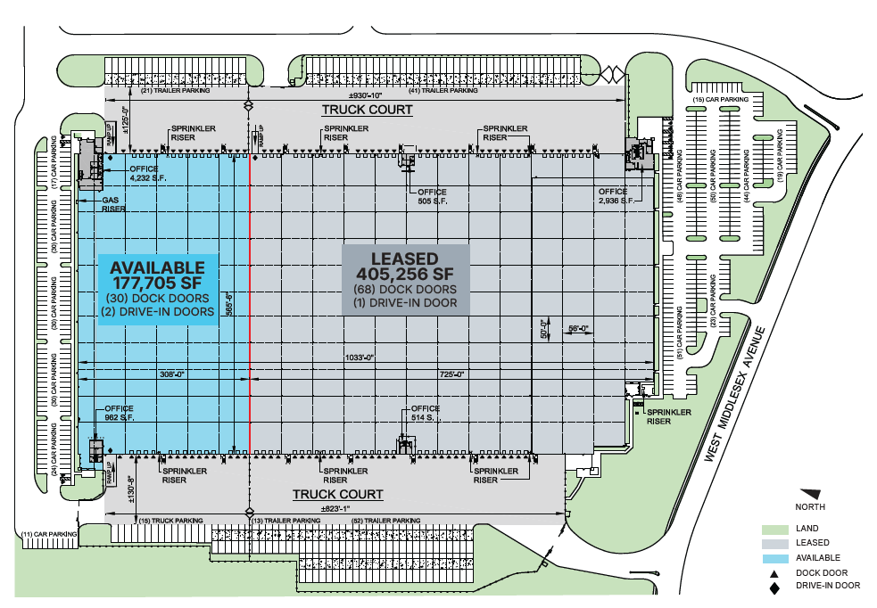 1115 W Middlsex Avenue Site Plan