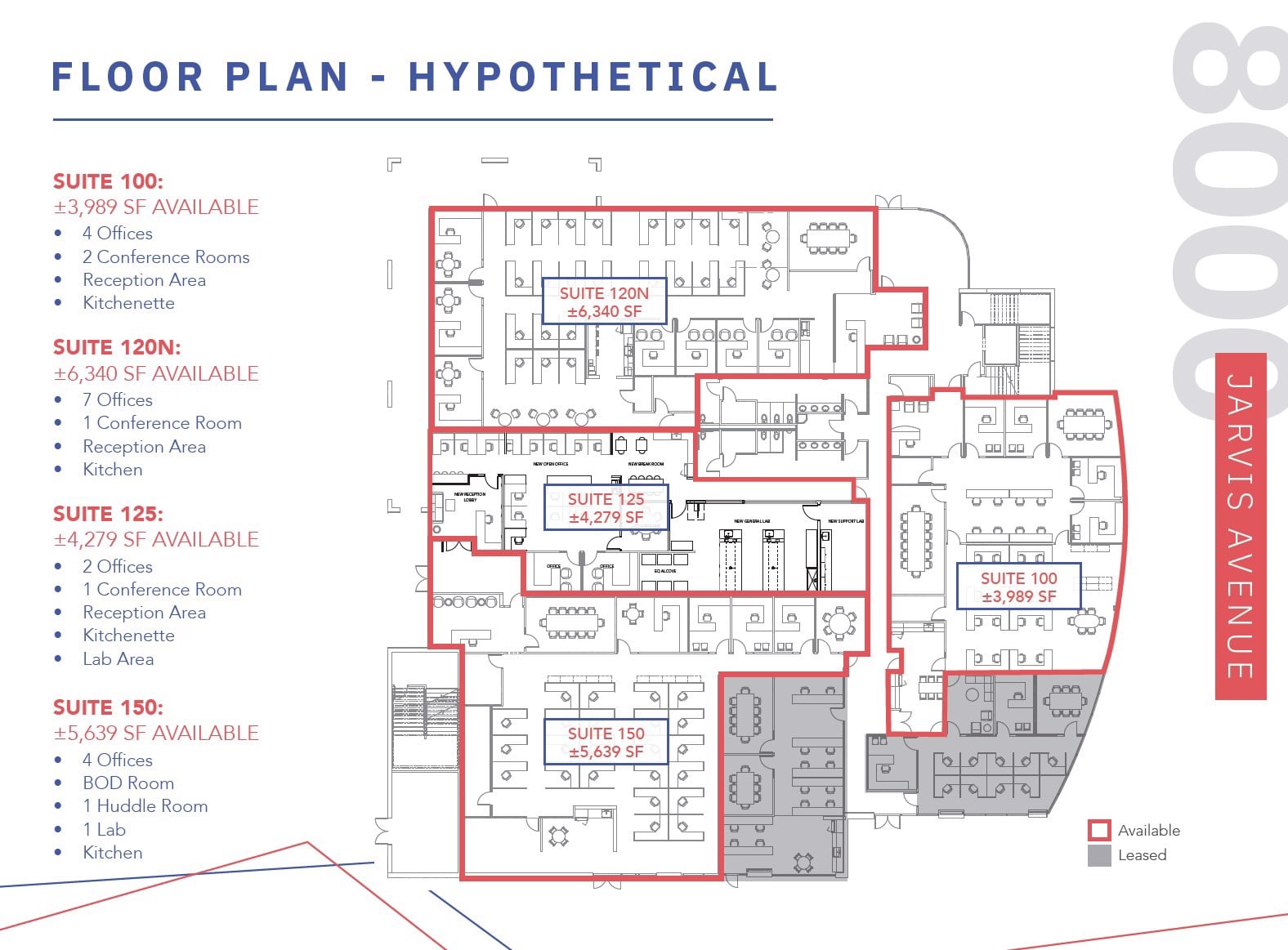 8000 Jarvis Floor Plan - Hypothetical