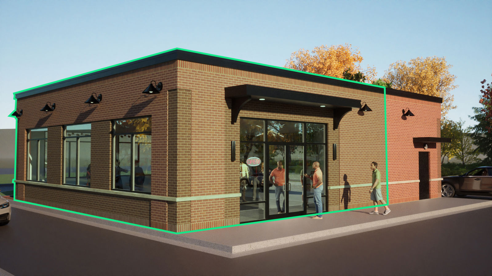 Back - Retail entrance