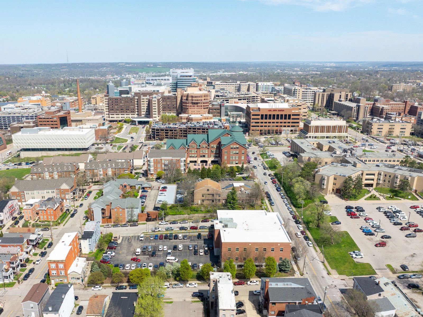 5 A Aerial Towards Hospitals