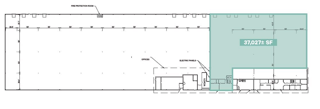 37,027 Floor Plan - Marked 