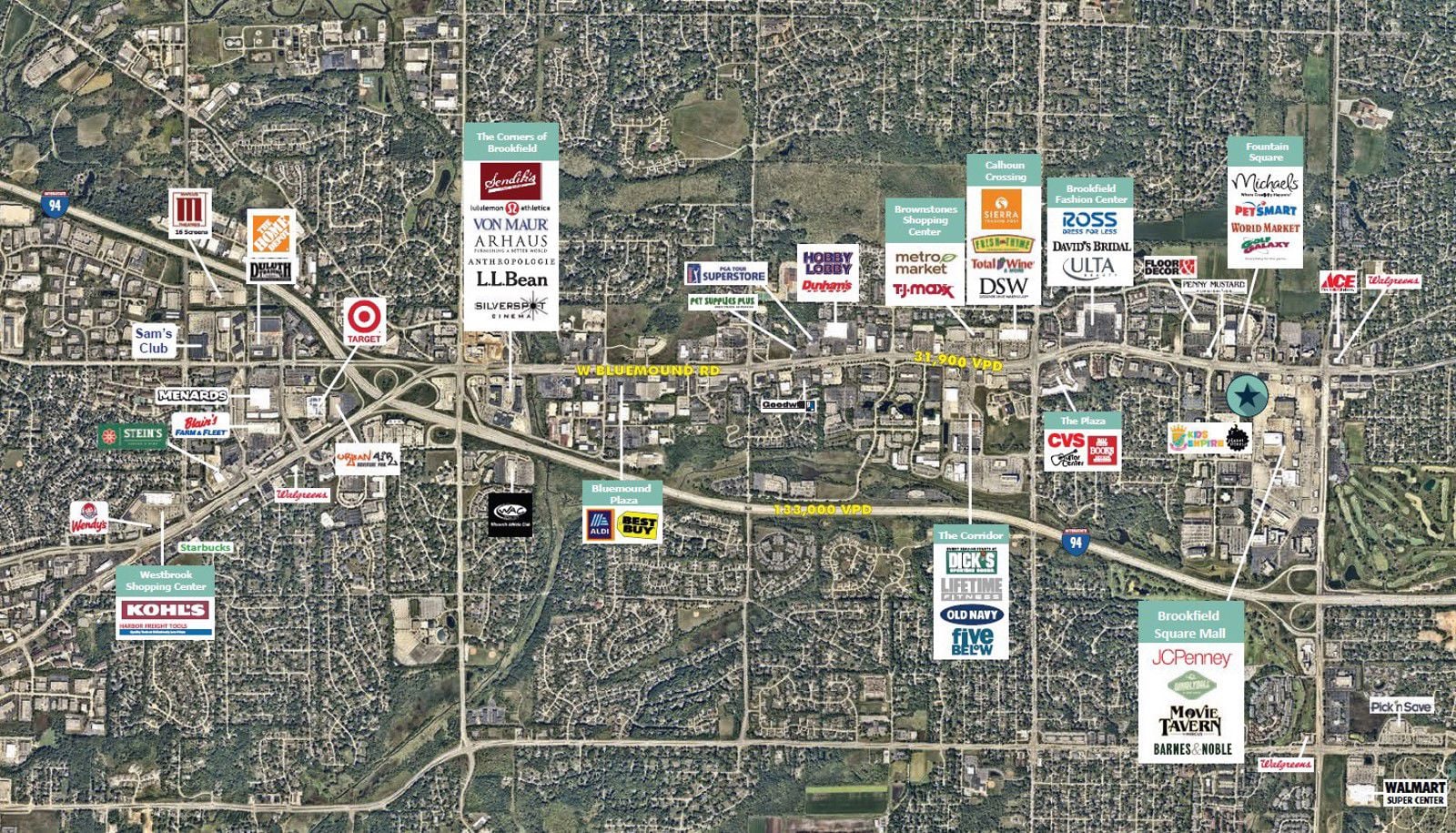 Retail Corridor_Bluemound Rd, Brookfield