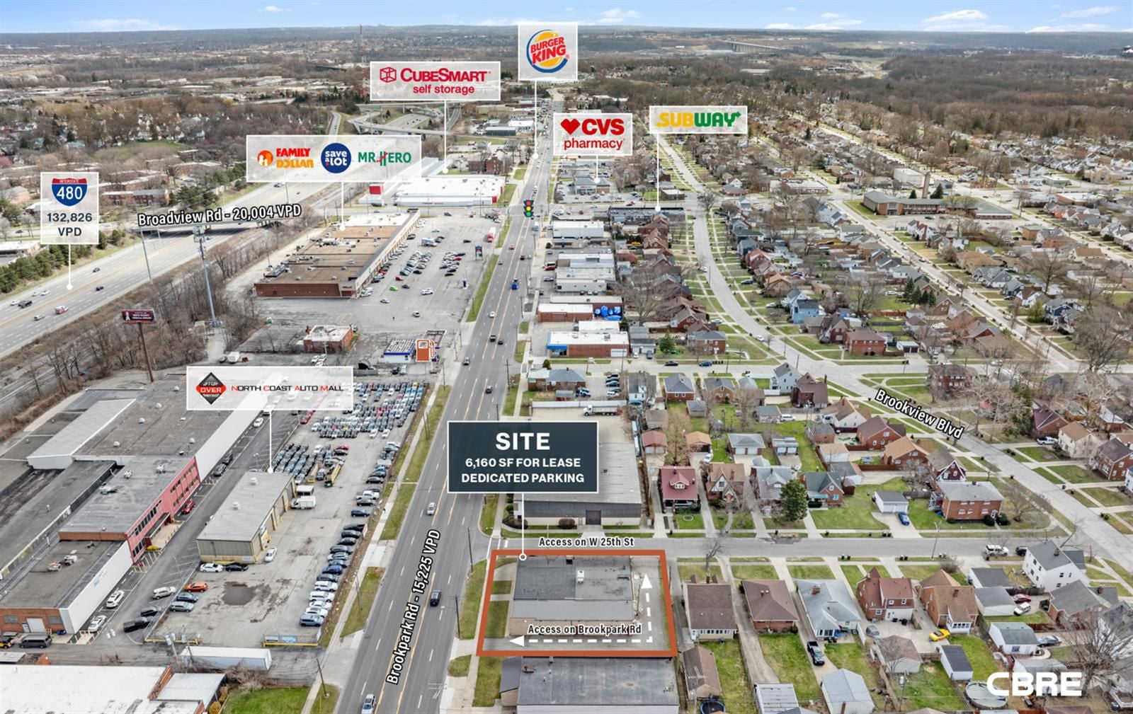 Highly Visible Freestanding 6,160 SF Building 2503 Brookpark Road - Image 3