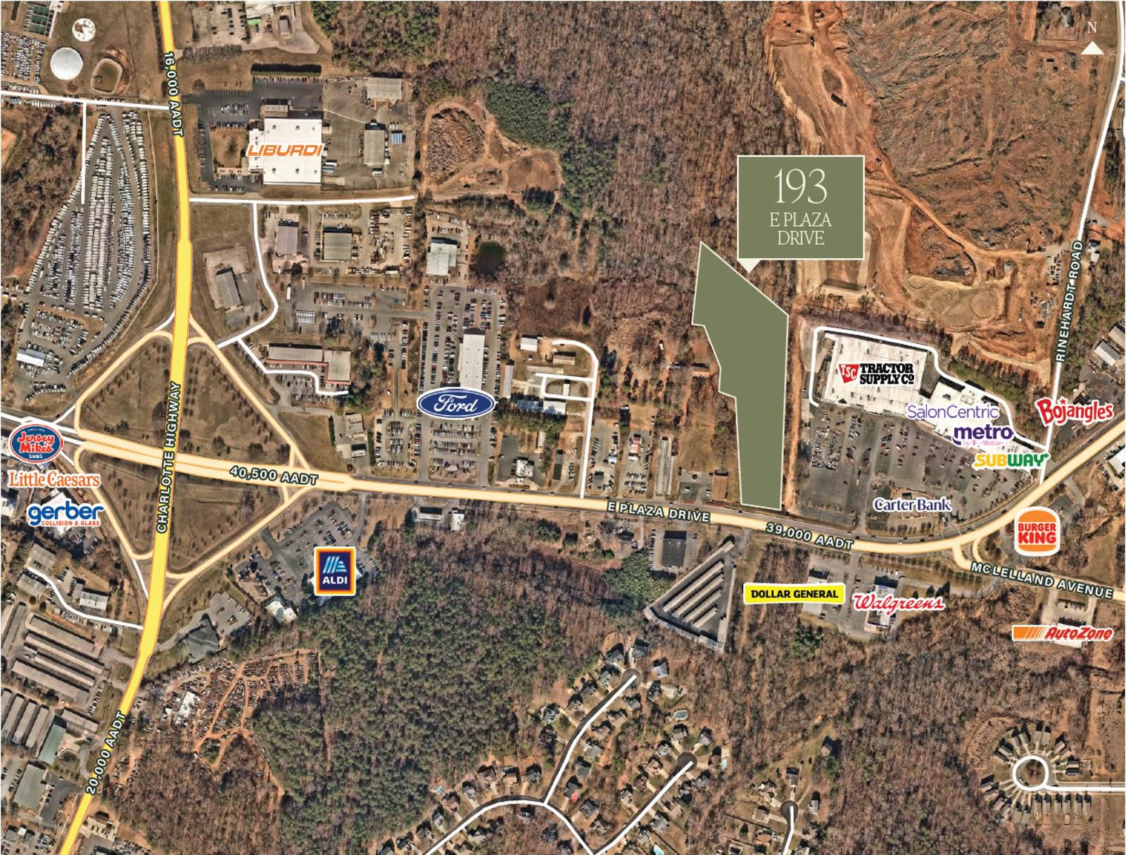 193 E Plaza Drive - Zoomed In Aerial