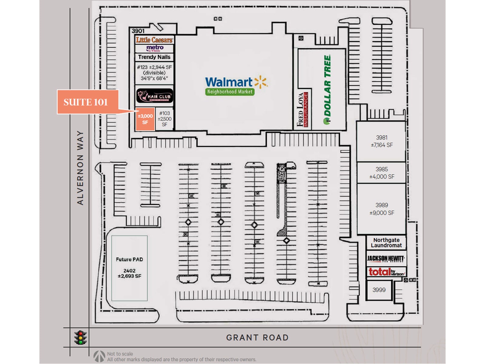 3901 E Grant Rd - Site plan