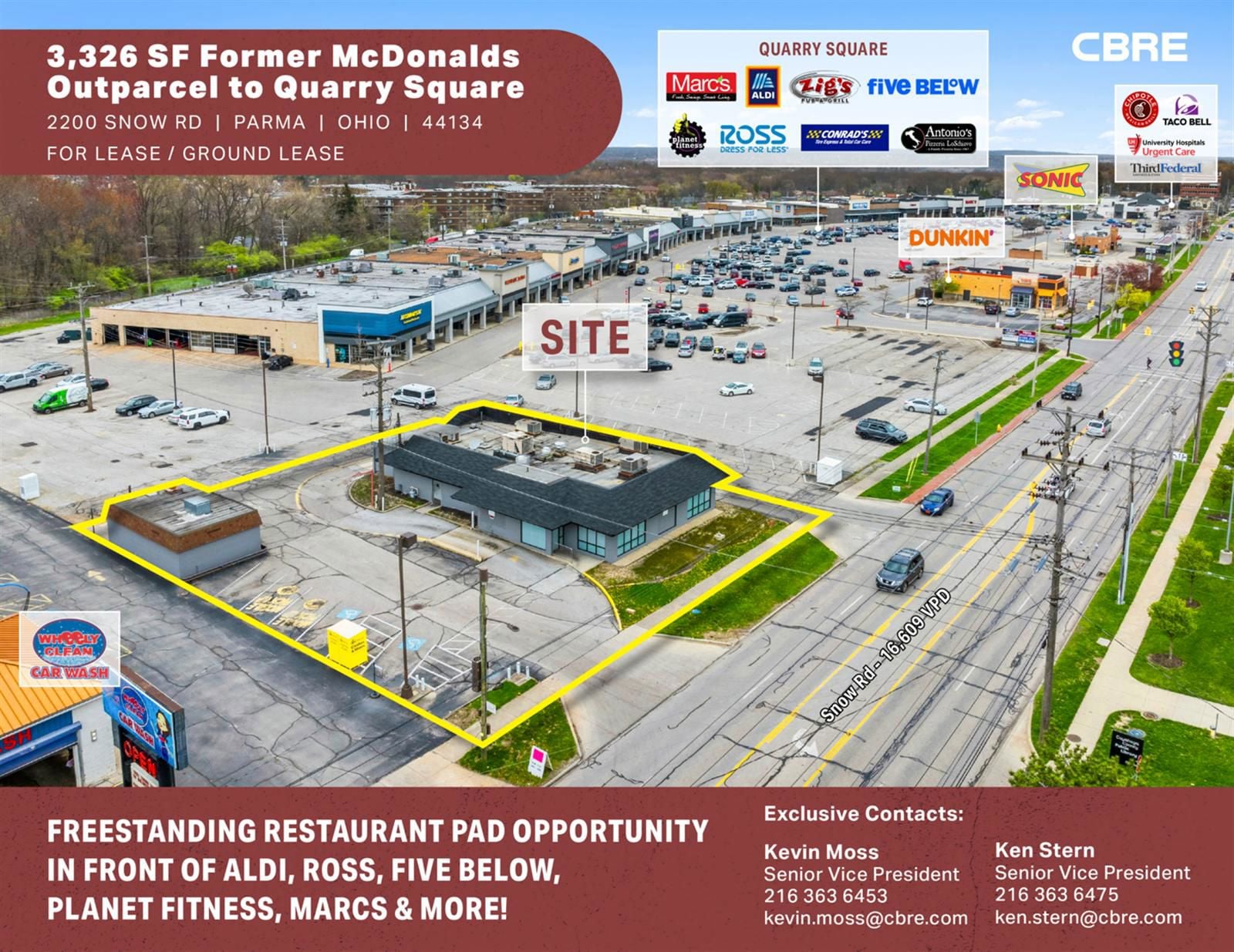 3,326 SF Former McDonald's Outparcel to Quarry Square 2200 Snow Road - Image 1