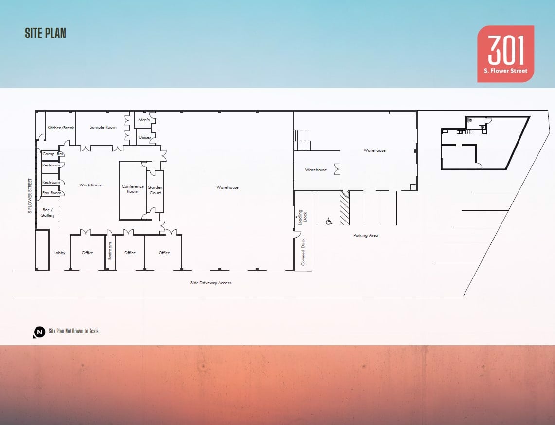 301 W Flower St_ Site Plan