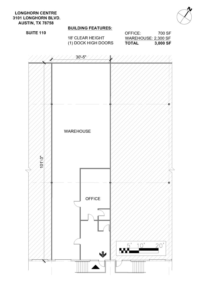 3101 Longhorn - Suite 110 - Floorplan
