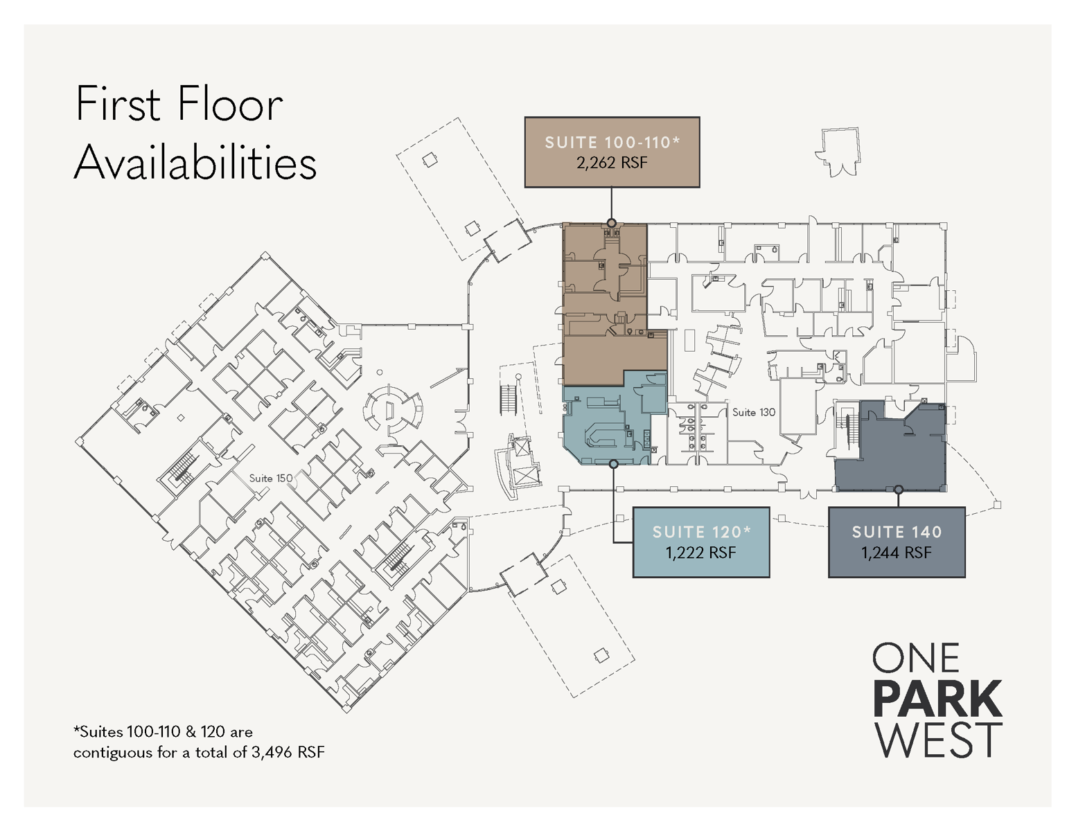 One Park West, Akron - First Floor Plan
