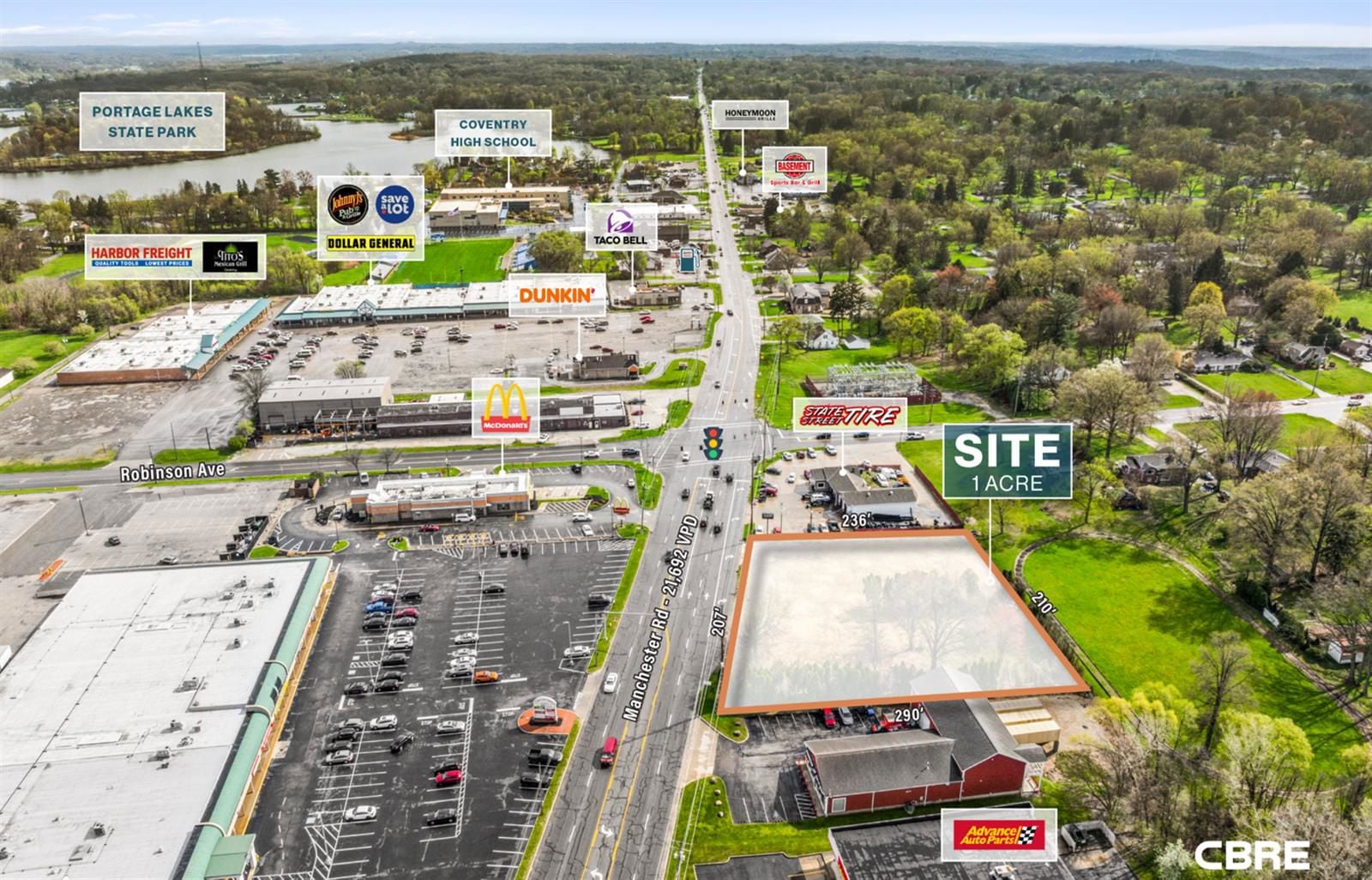 1 Acre Ground Lease Development 3254 Manchester Road - Image 2