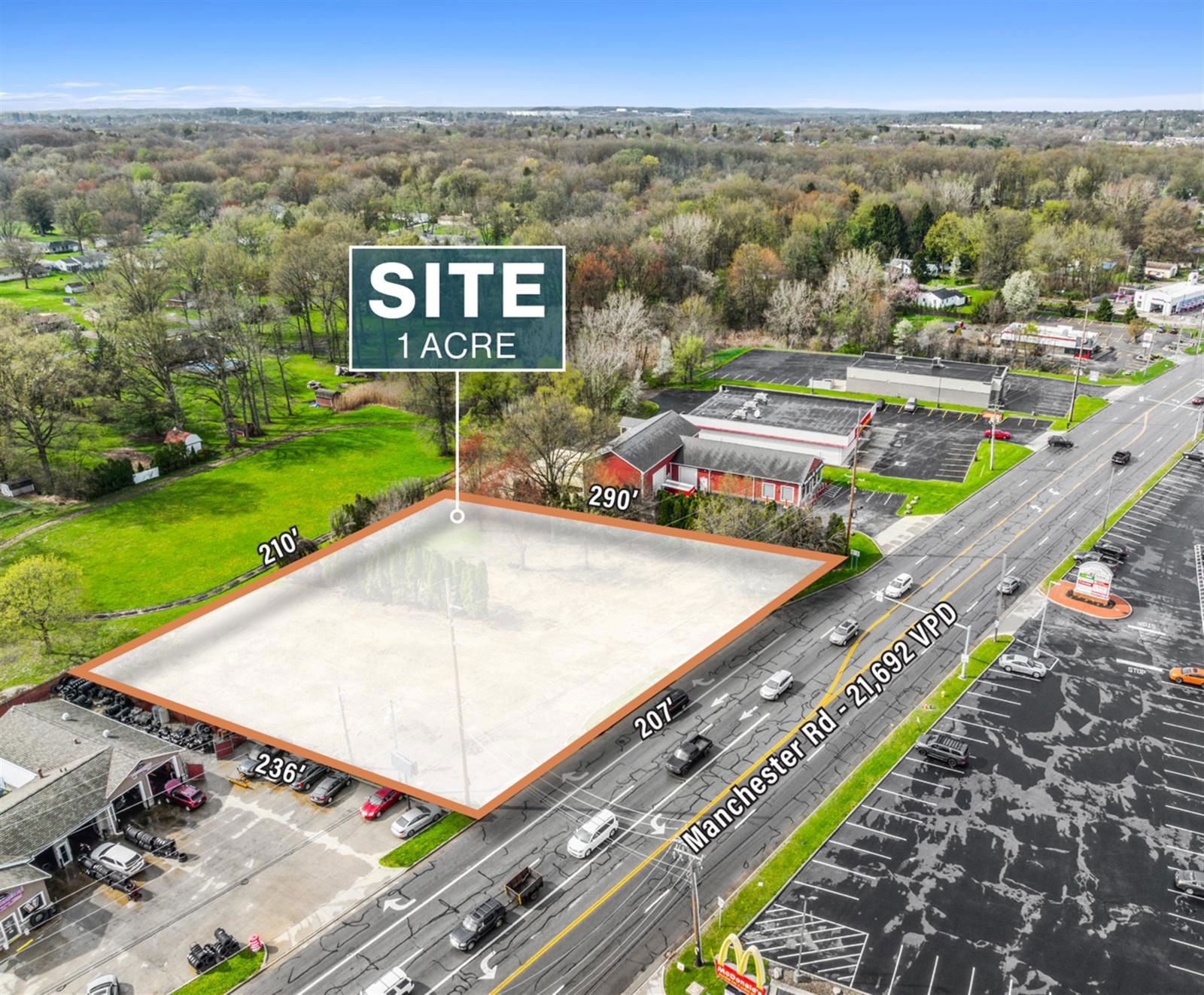 1 Acre Ground Lease Development 3254 Manchester Road - Image 3