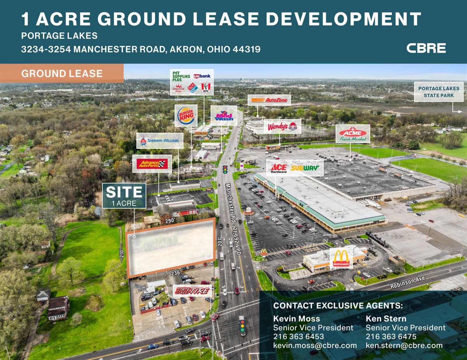 1 Acre Ground Lease Development 3254 Manchester Road - Image 1