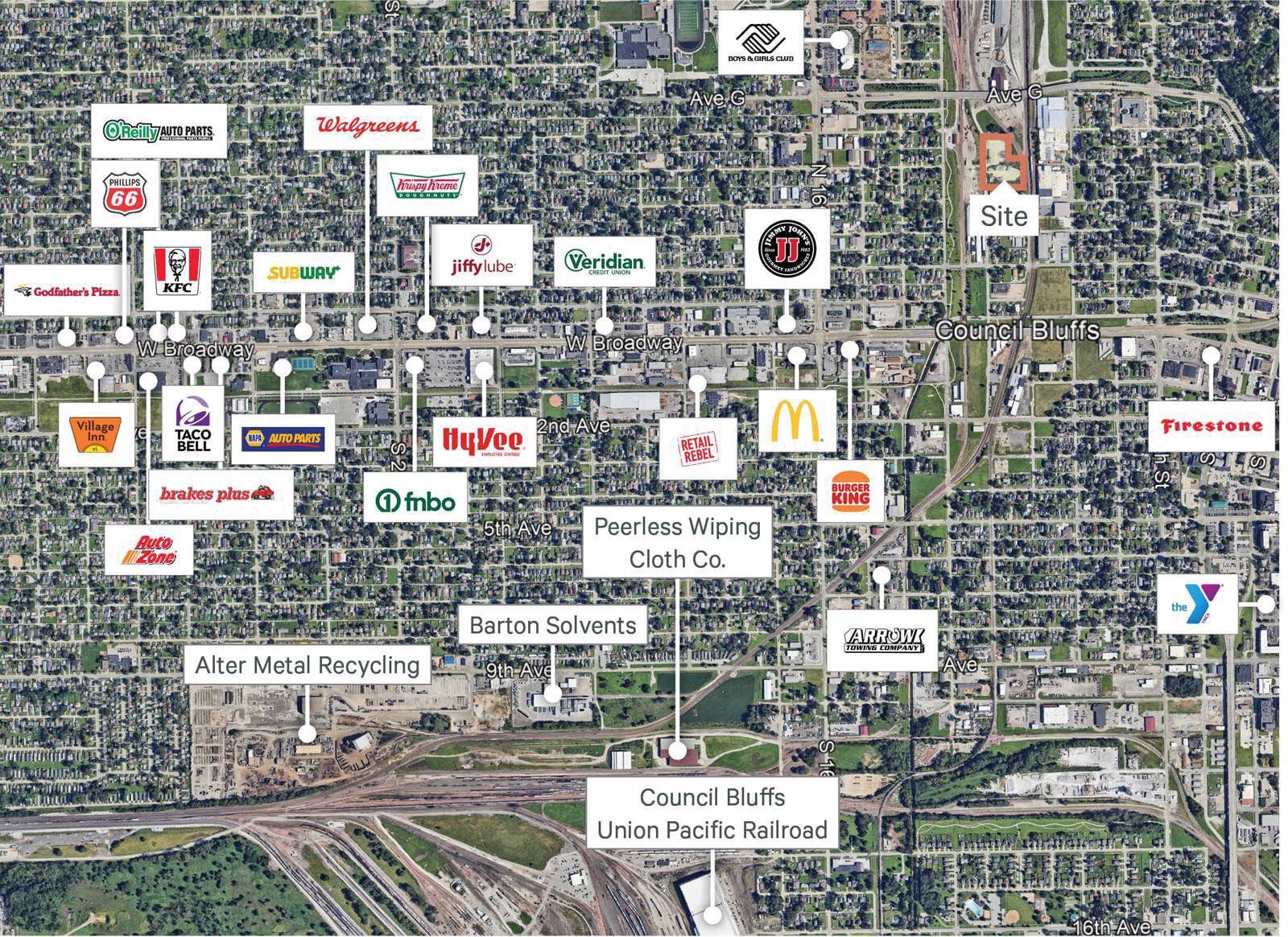 1.05 Acres of Outdoor Storage N 12th St & Ave F, Council Bluffs, IA 51501, USA - Image 2