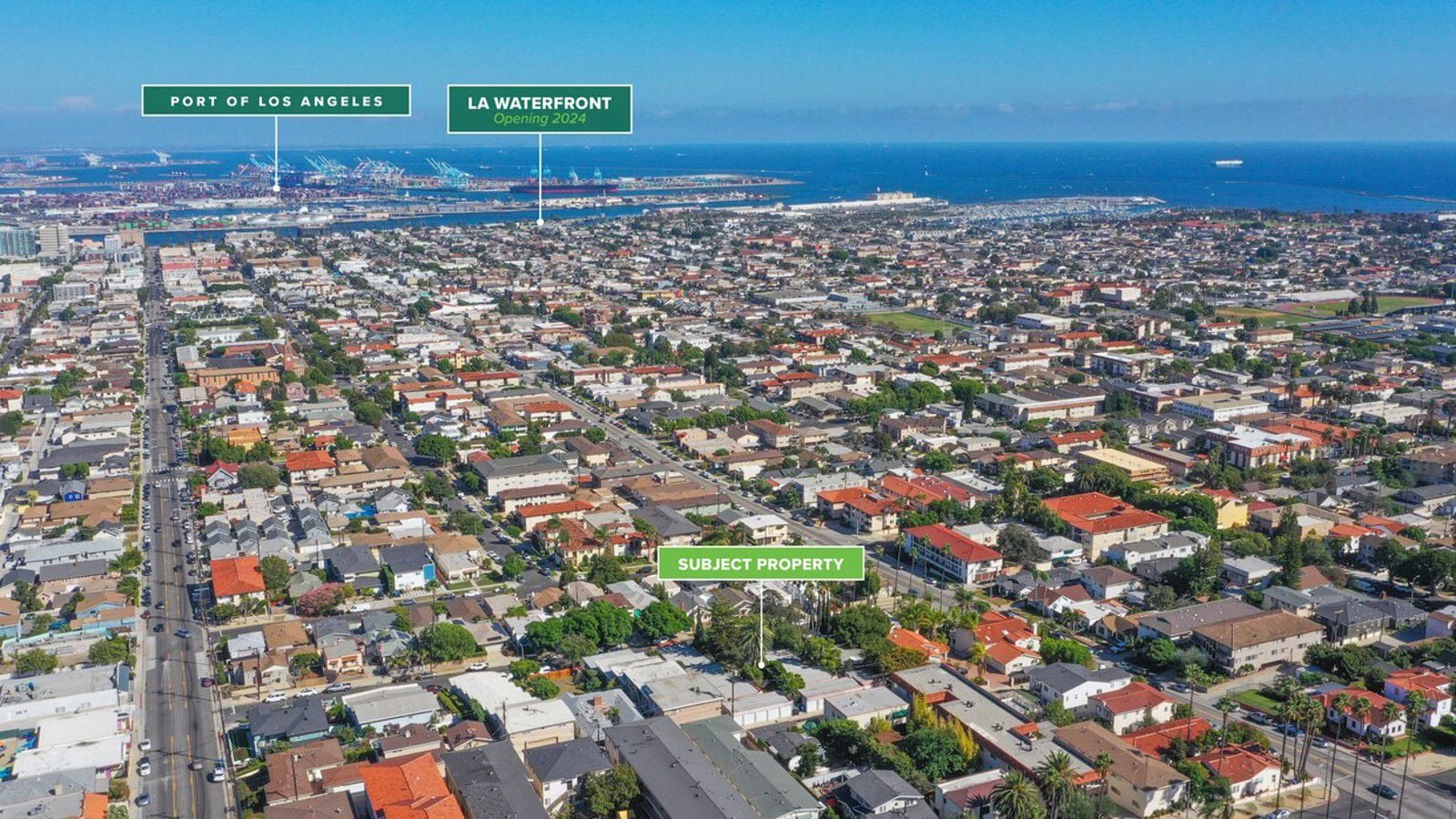 Aerial with notations